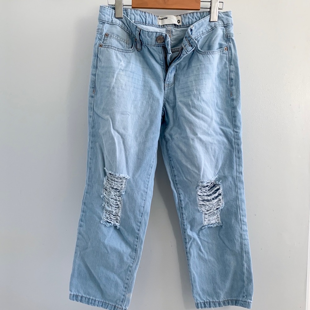 ◾️2/$30◾️Cropped High-Waisted Boyfriend Jeans - 0